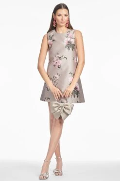 UMA DRESS - PEWTER ENGLISH ROSE -Sachin and Babi US S253D23 251