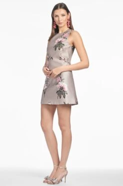 UMA DRESS - PEWTER ENGLISH ROSE -Sachin and Babi US S253D23 251 3