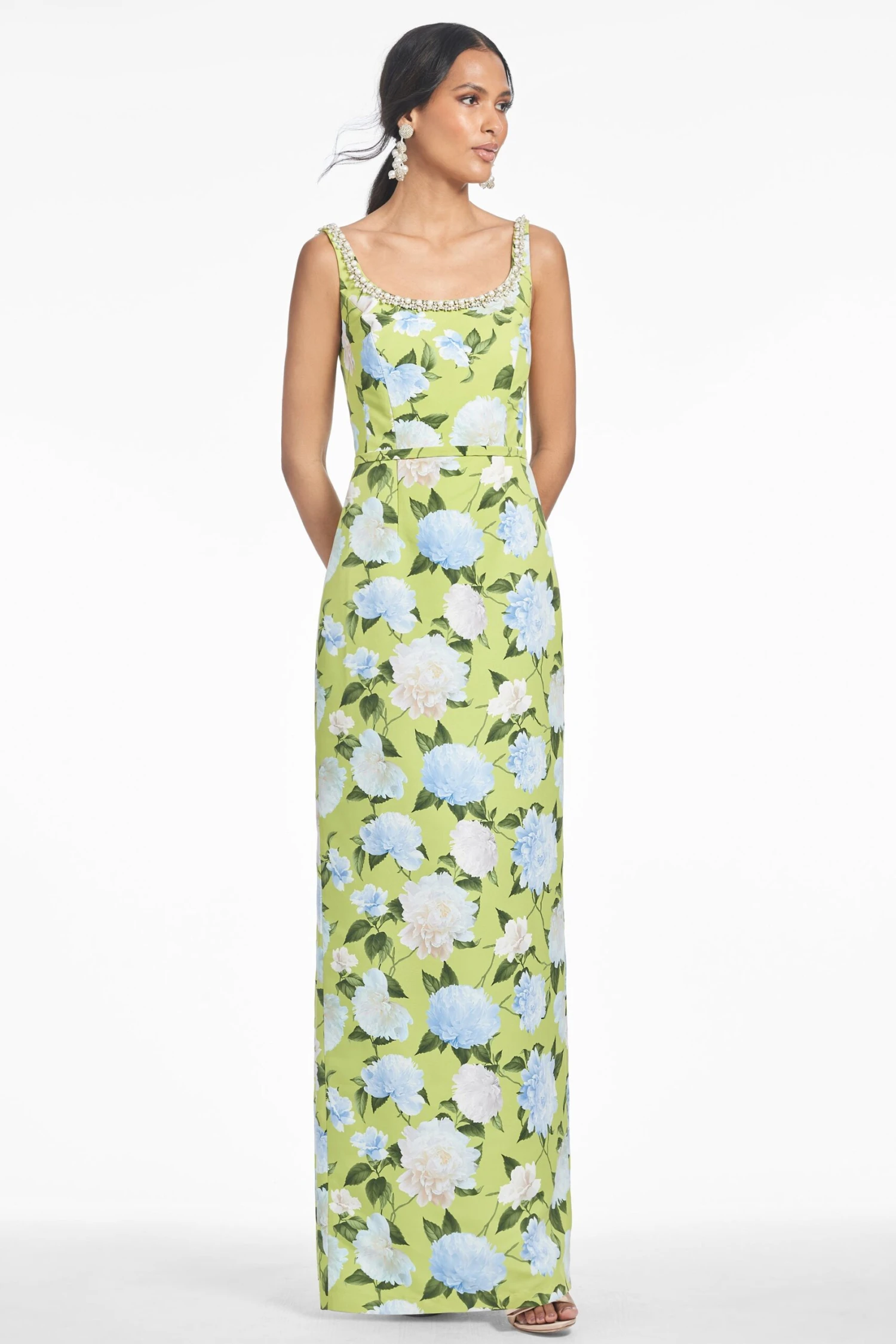 LANA GOWN - CITRINE PEONIES 3 LANA GOWN - CITRINE PEONIES