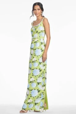 LANA GOWN - CITRINE PEONIES 9 LANA GOWN - CITRINE PEONIES -Sachin and Babi US S253G43 324 5