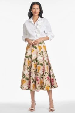 TRIXIE SKIRT - FRENCH BRISTRE BLOSSOMS -Sachin and Babi US S253S02 266 2