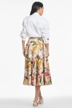 TRIXIE SKIRT - FRENCH BRISTRE BLOSSOMS -Sachin and Babi US S253S02 266 4