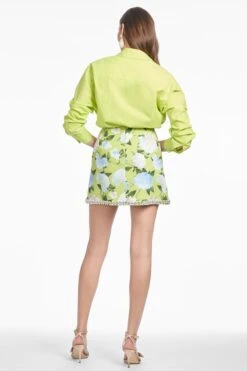 PIPER SKIRT - CITRINE PEONIES -Sachin and Babi US S253S03 324 3 e863d2ce 12b8 45f4 a59e a40ce2a21b0a