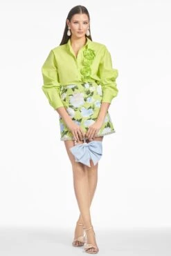 PIPER SKIRT - CITRINE PEONIES -Sachin and Babi US S253S03 324 46d92a2d 0a23 4e80 8c5c 7665c3122917