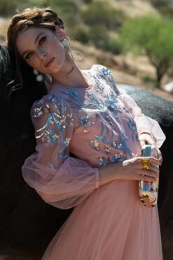 On The Rocks Clutch - Pink Lemonade Bouquet -Sachin and Babi US SACHINBABI RAW1145 2