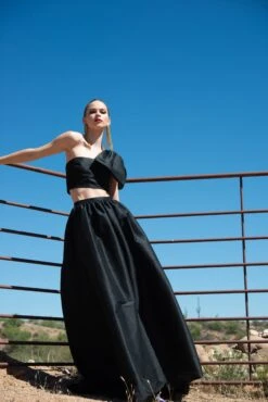 Sydney Skirt - Black -Sachin and Babi US SACHINBABIRAW0595