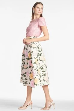 Veronica Top - Petal Pink -Sachin and Babi US SARATOP PINK LYDIASKIRT PINKLEMONADEBOUQUET SIDE
