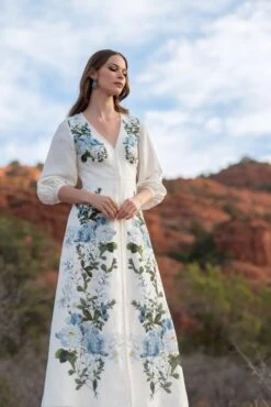 VARENNA DRESS - SKY PEARL RACEME