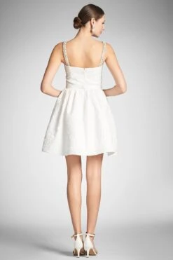 Serena Dress - Ivory -Sachin and Babi US SERENADRESS IVORY BACK