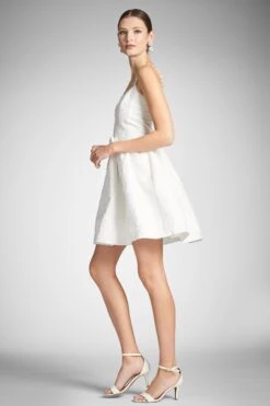 Serena Dress - Ivory -Sachin and Babi US SERENADRESS IVORY SIDE
