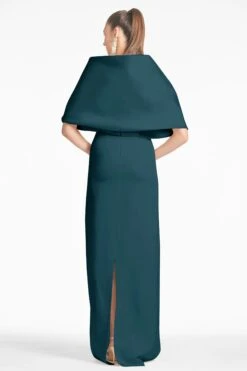 The Hug Shawl - Forest Green -Sachin and Babi US SHAWL BOTTLEGREEN BACK