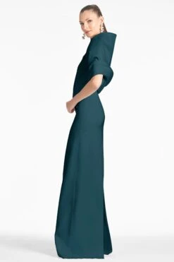 The Hug Shawl - Forest Green -Sachin and Babi US SHAWL BOTTLEGREEN SIDE