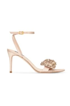 Chelsea Embellished Obi-Bow Open Toe - Champagne -Sachin and Babi US SHOE CHELSEA CHAMPAGNE SIDE 5ca7b7e5 aeb4 4cf1 afaa 039a1f557b01
