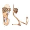 Chelsea Embellished Obi-Bow Open Toe - Champagne
