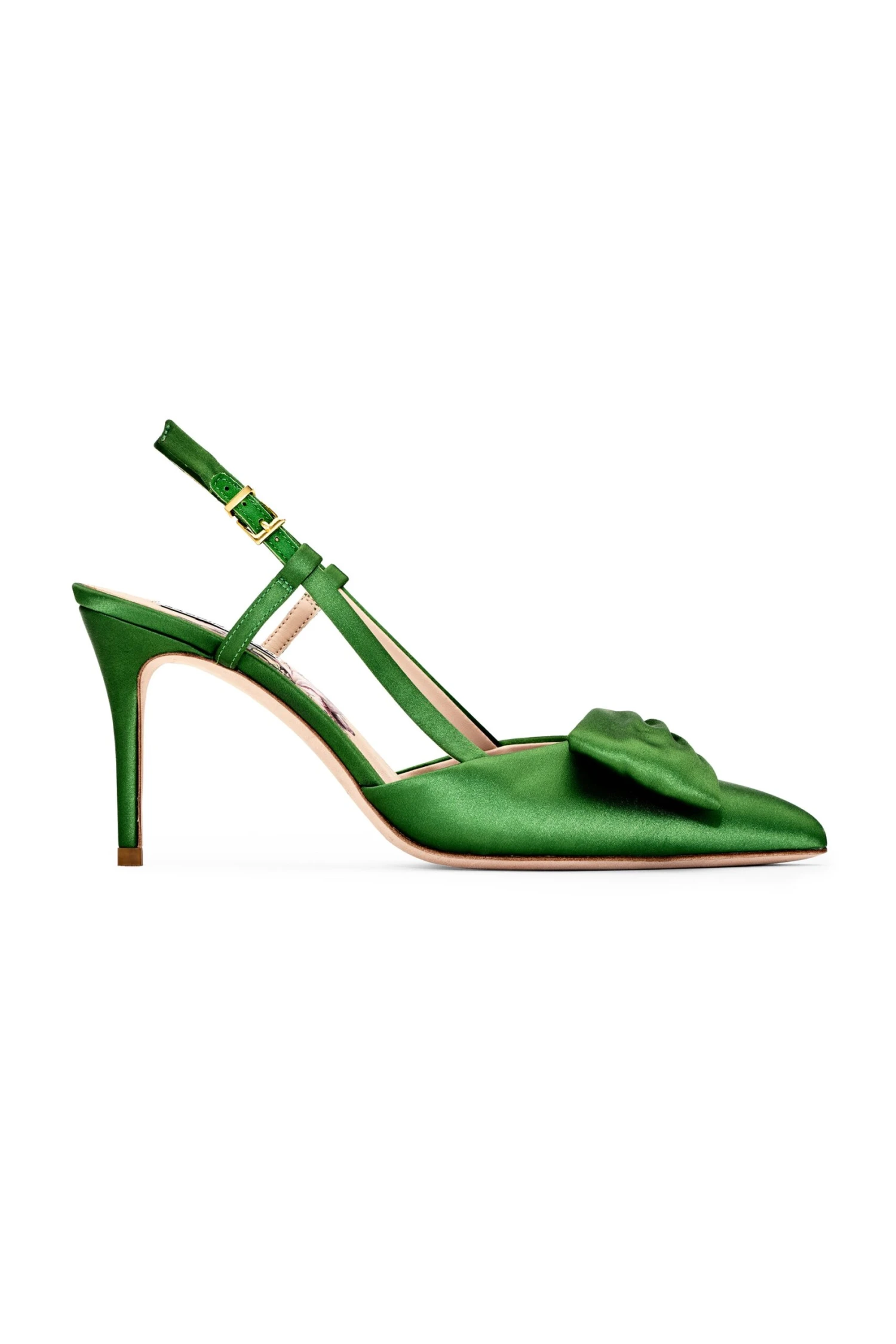 Lenox Obi-Bow Slingback- Green Garnet 4 Lenox Obi-Bow Slingback- Green Garnet - Image 2