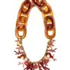 Sandy Necklace - Coral/Amber -Sachin and Babi US SHOES TOP 042