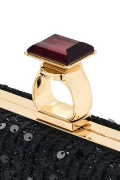 ON THE ROCKS CLUTCH - BLACK -Sachin and Babi US SHOT 02 048 DETAIL