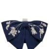 EMBROIDERED CUPIDS CLUTCH - NIGHT SKY