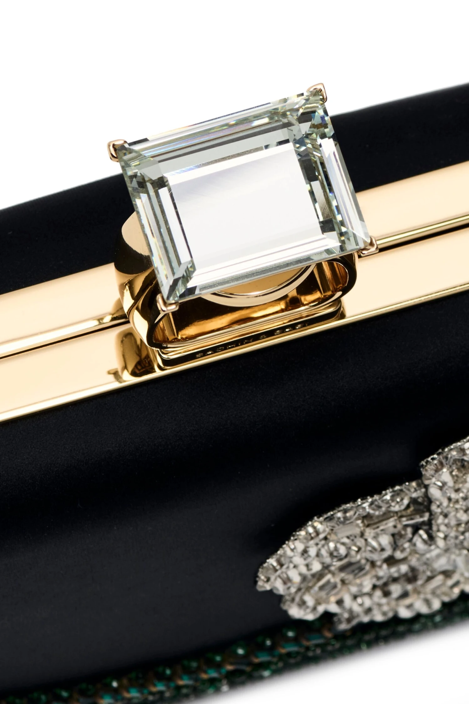 EMBROIDERED ON THE ROCKS CLUTCH - BLACK 6 EMBROIDERED ON THE ROCKS CLUTCH - BLACK - Image 4