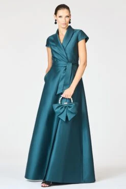 ETIENNE GOWN - FOREST GREEN