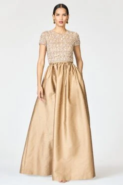 EMBELLISHED LONDA GOWN - CAFE -Sachin and Babi US SHOT 126 017 c4e95b8c 3012 4bf7 aa34 f91afbcc8b87