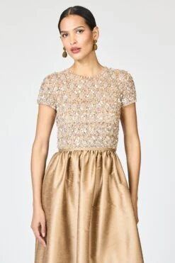 EMBELLISHED LONDA GOWN - CAFE -Sachin and Babi US SHOT 126 061 2dc3230d 6fa4 404c ada6 a08b013a1375