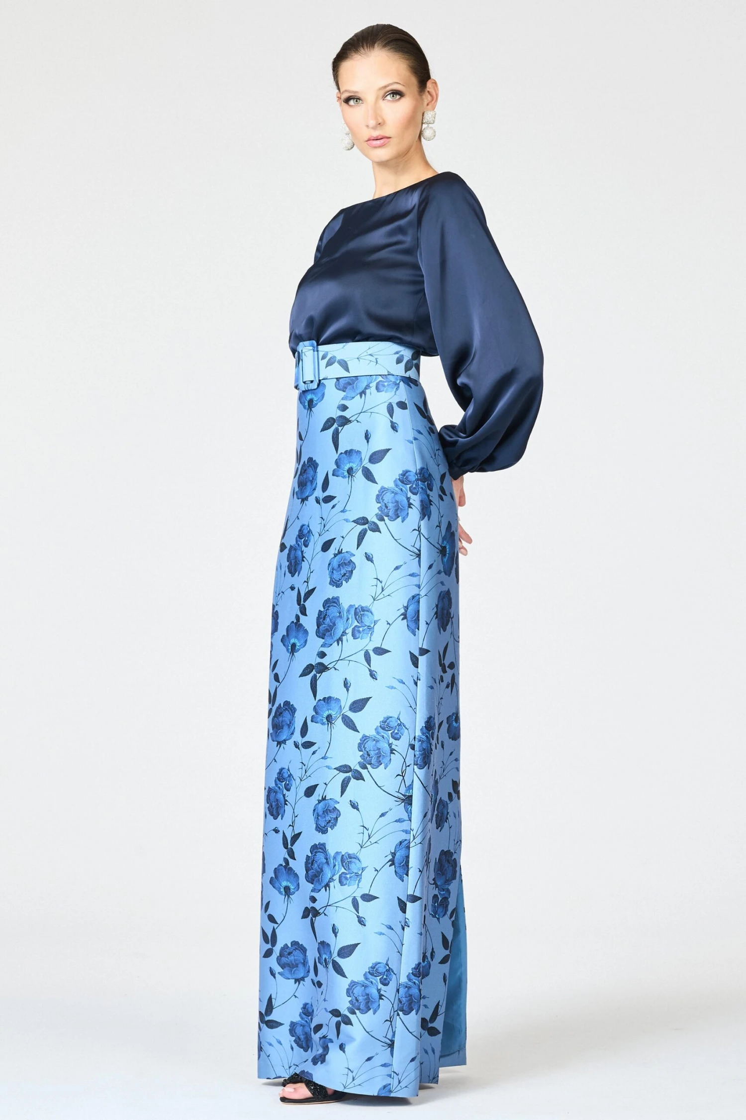 ASTOR GOWN - WILD STEEL ROSES 3 ASTOR GOWN - WILD STEEL ROSES