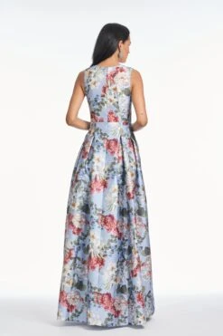 BROOKE GOWN - POWDER BLUE BOUQUET -Sachin and Babi US SHOT 17 052