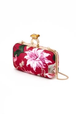On The Rocks Clutch - Deep Pink Dahlia -Sachin and Babi US SHOT 18 275