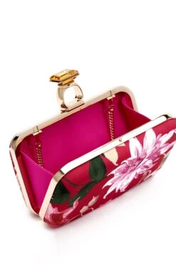 On The Rocks Clutch - Deep Pink Dahlia -Sachin and Babi US SHOT 18 436