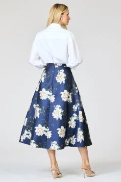 TIPPY SKIRT - NAVY NARCISSUS -Sachin and Babi US SHOT 21 071 6843c810 6c5d 450a 8d83 cab530df5278