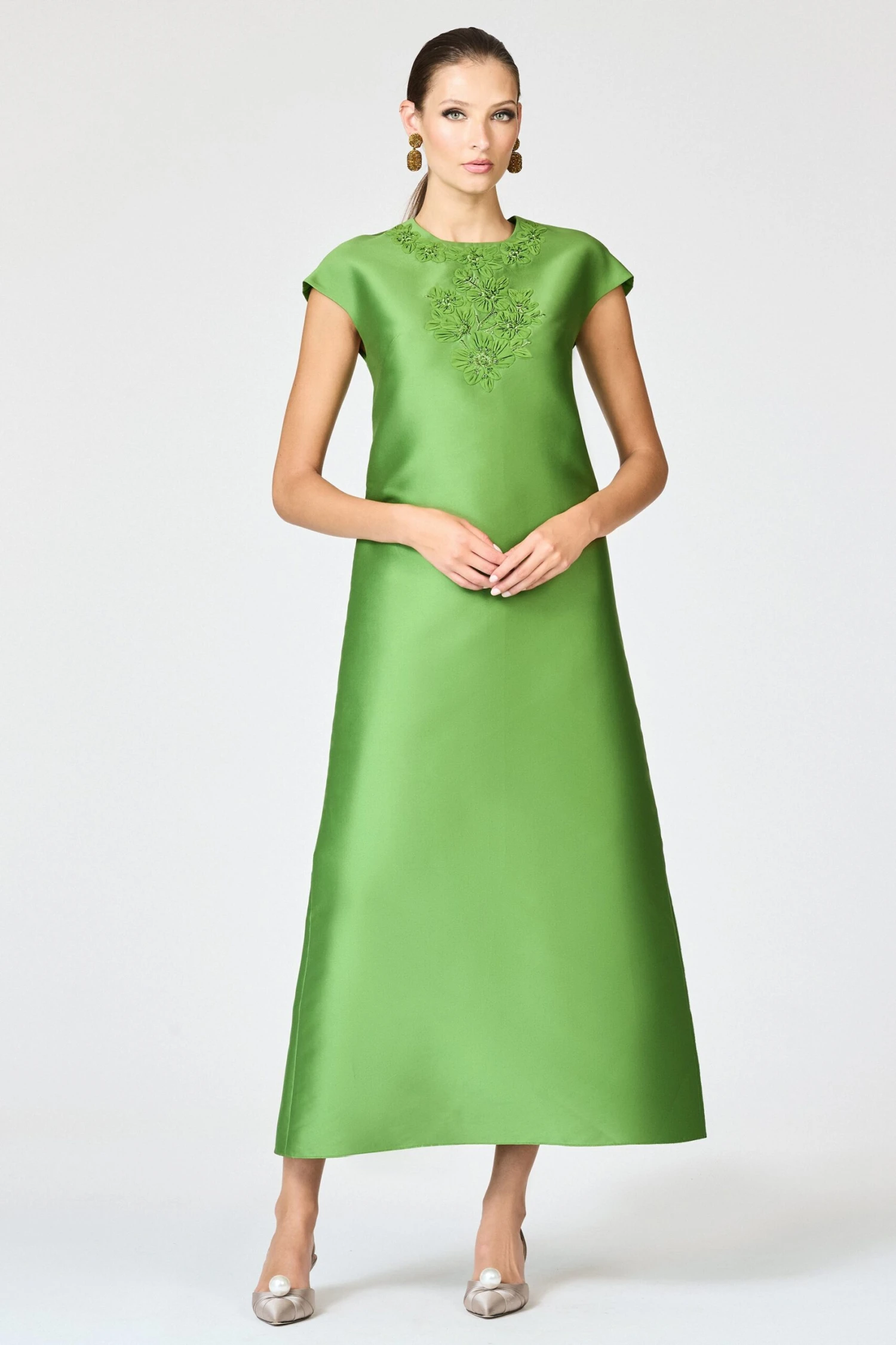 GWENDOLYN GOWN - GREEN GARNET 4 GWENDOLYN GOWN - GREEN GARNET - Image 2