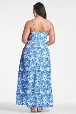 Sienna Gown - Mediterranean Blooms -Sachin and Babi US SIENNAGOWN MEDITERRANEANBLOOM BACK5