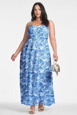 Sienna Gown - Mediterranean Blooms -Sachin and Babi US SIENNAGOWN MEDITERRANEANBLOOM FRONT5