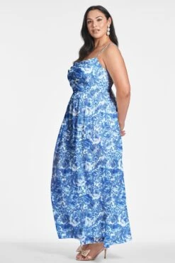 Sienna Gown - Mediterranean Blooms -Sachin and Babi US SIENNAGOWN MEDITERRANEANBLOOM SIDE8
