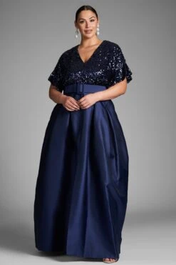 Simone Gown - Night Sky -Sachin and Babi US SIMONEGOWN NIGHTSKY FRONT4