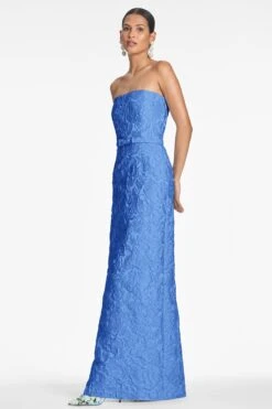 SOPHIA GOWN - MOONBEAM 8 SOPHIA GOWN - MOONBEAM -Sachin and Babi US SOPHIAGOWN FRENCHBLUE SIDE