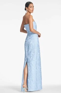 SOPHIA GOWN - ICE BLUE -Sachin and Babi US SOPHIAGOWN ICEBLUE BACK