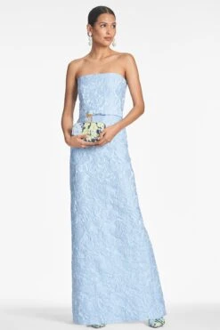 SOPHIA GOWN - ICE BLUE -Sachin and Babi US SOPHIAGOWN ICEBLUE FRONT2