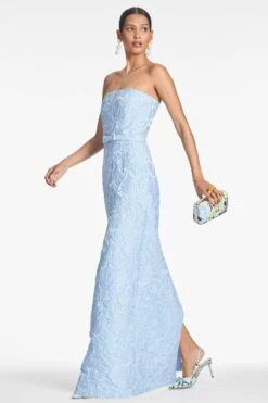 SOPHIA GOWN - ICE BLUE -Sachin and Babi US SOPHIAGOWN ICEBLUE SIDE2