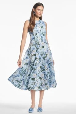 MARIPOSA DRESS - DELFT PETALS -Sachin and Babi US T251D17 461 2