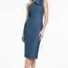 SHARLA DRESS - STEEL BLUE -Sachin and Babi US T251D26 660 STEELBLUE