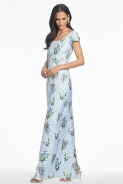 GRACE GOWN - CLOUD BLUE PANICLE -Sachin and Babi US T251G16 452 4