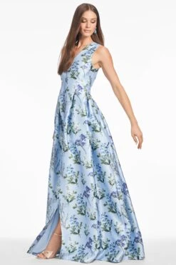 BROOKE GOWN - FREESIA FOREST -Sachin and Babi US T251G17 452 3