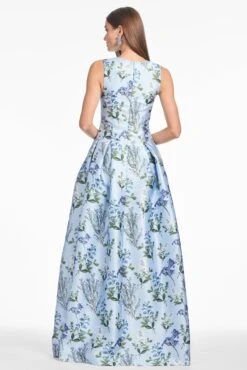 BROOKE GOWN - FREESIA FOREST -Sachin and Babi US T251G17 452 5