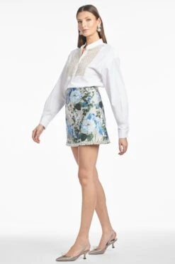 PIPER SKIRT - DUNE AND DUSK PETALS -Sachin and Babi US T251S03 289 4