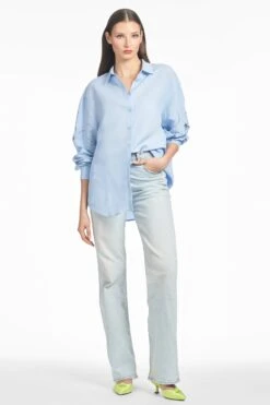 HALSEY TOP - DELFT BLUE 10 HALSEY TOP - DELFT BLUE -Sachin and Babi US T251T03 450