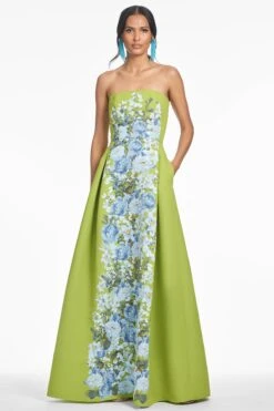 LARISA GOWN - PERIDOT CASCADE -Sachin and Babi US T252G23 325 2
