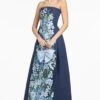 LARISA GOWN - NAVY CASCADE -Sachin and Babi US T252G30 413 2
