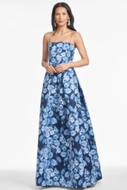 BEAU GOWN - WILD SAPPHIRE ROSES -Sachin and Babi US T252G56 402 2